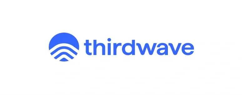 The Thirdwave logo — a blue wave above the wordmark — on white.